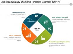 Business strategy diamond template example of ppt