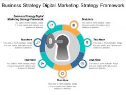 Business strategy digital marketing strategy framework ppt powerpoint presentation cpb