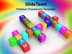 Business strategy execution powerpoint templates team motivate success image ppt slide