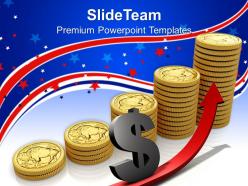 Business strategy formulation powerpoint templates gold american growth ppt slides