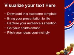 Business strategy formulation powerpoint templates gold american growth ppt slides