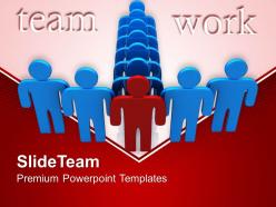 Business strategy formulation team follows leader marketing ppt themes powerpoint
