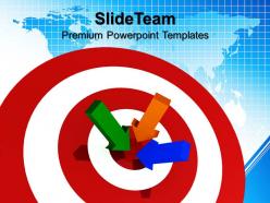 Business strategy game templates target success company ppt presentation powerpoint