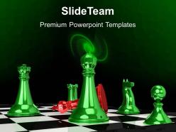 Business strategy game templates winner defeat red king success editable ppt slides powerpoint