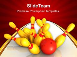 Business strategy game tips powerpoint templates bowling growth ppt slides
