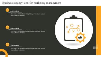 Business Strategy Icon For Marketing Management