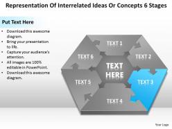 Business strategy ideas or concepts 6 stages powerpoint templates ppt backgrounds for slides 0530