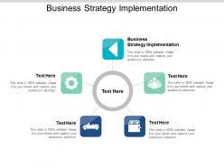 Business strategy implementation ppt powerpoint presentation styles example cpb