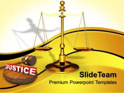 Business strategy innovation powerpoint templates law served justice ppt slides