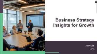 Business Strategy Insights For Growth PPT Graphics AT