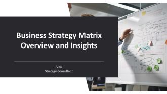 Business Strategy Matrix Overview And Insights PPT PowerPoint AT