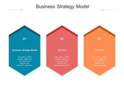 Business strategy model ppt powerpoint presentation model graphics template cpb