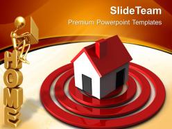 Business strategy plan powerpoint templates home on target real estate sale ppt slides
