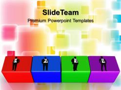 Business strategy powerpoint templates building blocks teamwork ppt slides