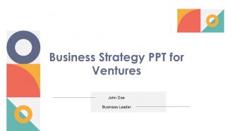 Business Strategy PPT For Ventures PPT H