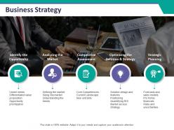 Business strategy ppt summary example topics