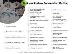 Business strategy presentation outline ppt powerpoint rules