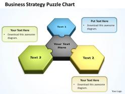 Business Strategy Puzzle Chart Powerpoint templates 0812