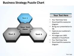 Business strategy puzzle chart powerpoint templates ppt presentation slides 0812