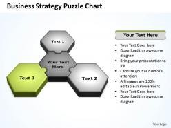 Business strategy puzzle chart powerpoint templates ppt presentation slides 0812