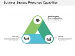 Business strategy resources capabilities ppt powerpoint presentation vector cpb