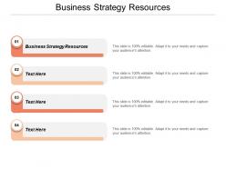 Business strategy resources ppt powerpoint presentation file topics cpb