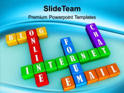 Business strategy review powerpoint templates crossword01 internet ppt layouts