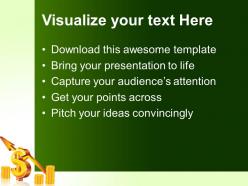 Business strategy review powerpoint templates dollar sign growth ppt process