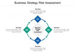 Business strategy risk assessment ppt powerpoint presentation templates cpb