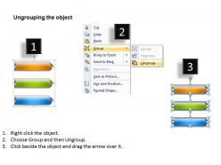 Business structure diagram 3 stages parallel process arrows powerpoint slides