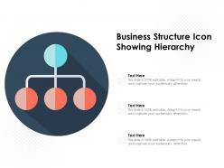 Business structure icon showing hierarchy