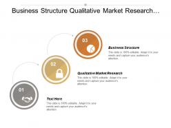 Business structure qualitative market research management information system
