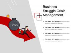 Business struggle crisis management