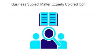 Business Subject Matter Experts Colored Icon In Powerpoint Pptx Png And Editable Eps Format