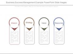 Business success management example powerpoint slide images