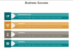 Business success ppt powerpoint presentation gallery example cpb