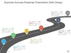 Business success roadmap presentation slide design