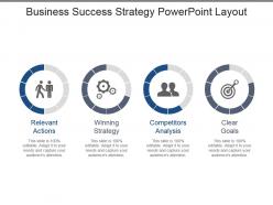 Business success strategy powerpoint layout