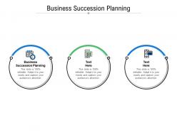 Business succession planning ppt powerpoint presentation slides example cpb