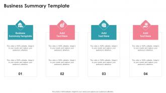 Business Summary Template In Powerpoint And Google Slides Cpb