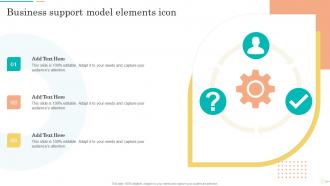 Business Support Model Elements Icon