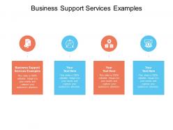 Business support services examples ppt powerpoint presentation pictures display cpb