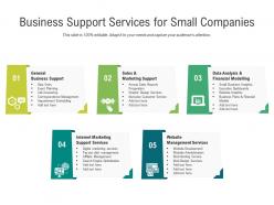 Business Support Services For Small Companies
