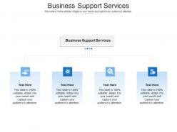 Business support services ppt powerpoint presentation slides introduction cpb