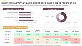 Business Survey Analysis Dashboard Based On Demographics