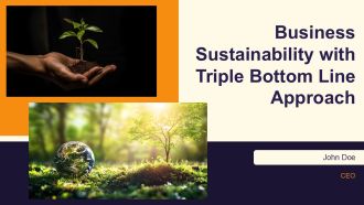 Business Sustainability With Triple Bottom Line Approach PPT Guidelines AT