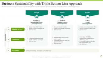 Business Sustainability With Triple Bottom Line Approach