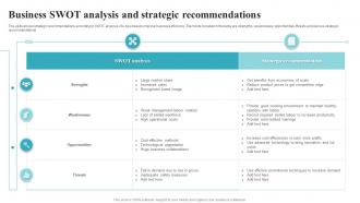 Business Swot Analysis And Strategic Recommendations