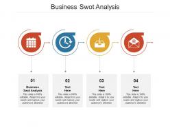 Business swot analysis ppt powerpoint presentation layouts vector cpb