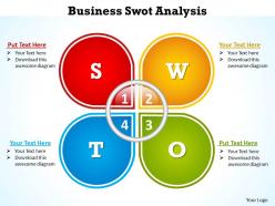 Business swot analysis template powerpoint diagram templates graphics 712